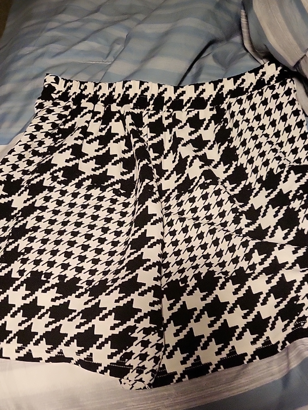 Black & White Houndstooth Women’s Shorts
